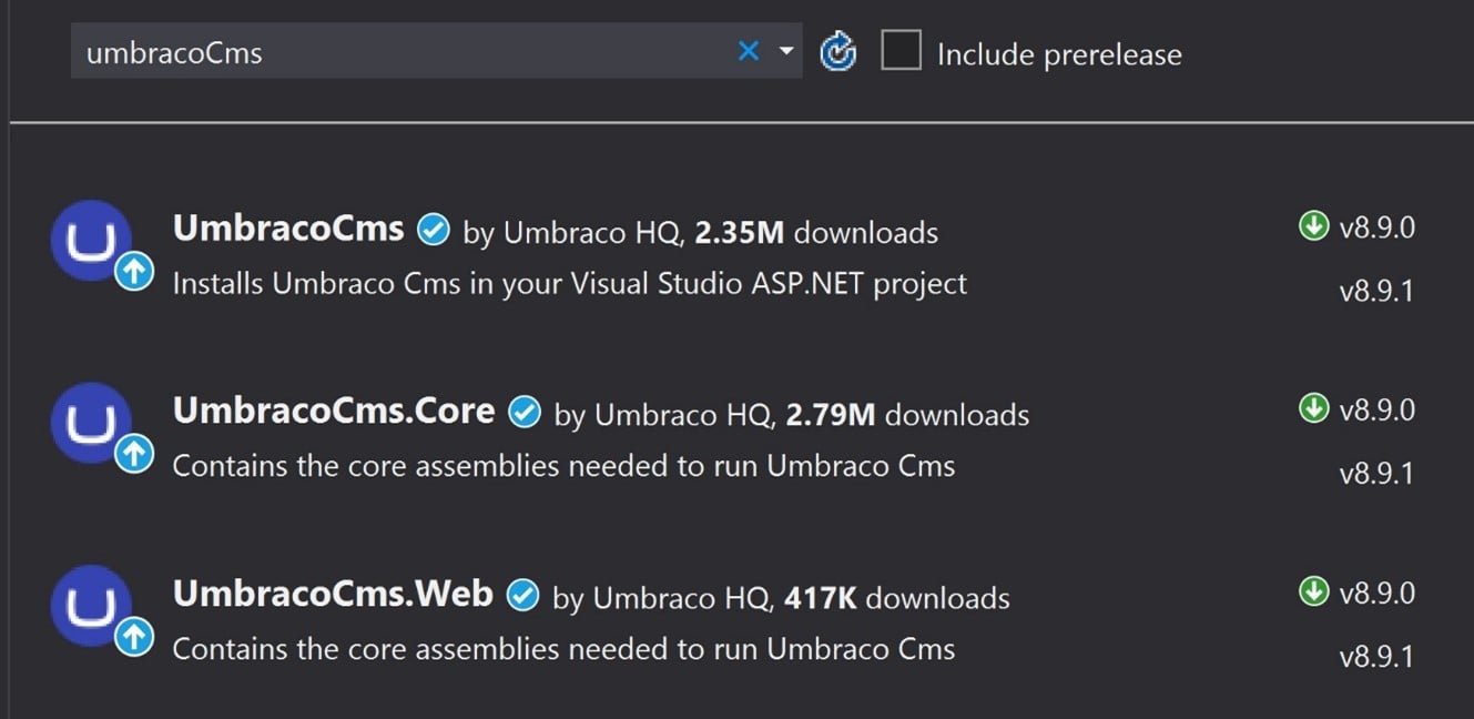 umbraco install 2 